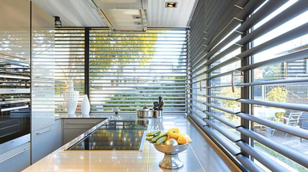 How do you keep kitchen blinds easy to clean?