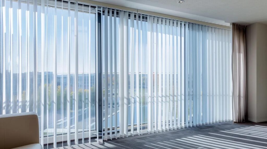Are vertical blinds a good fit for sliding glass doors?